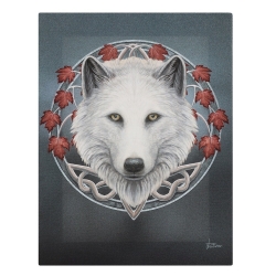 Mały Obraz Wilk - Guardian of the Fall Canvas Plaque by Lisa Parker